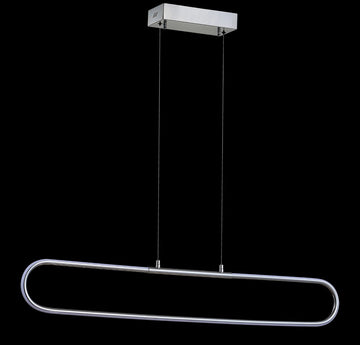 Ned 39" Dimmable Adjustable Integrated LED Metal Linear Pendant - JONATHAN Y